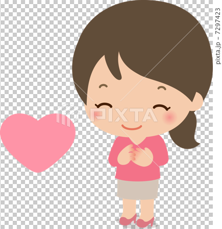 安心して微笑む女性 7297423