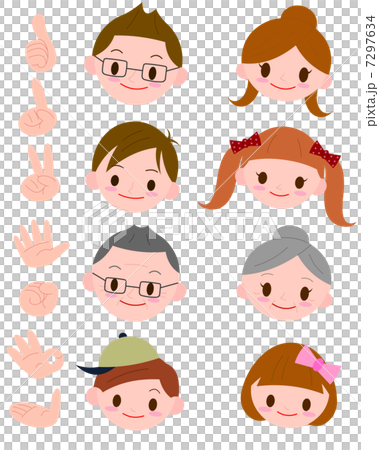 三代人面對圖標 三代人面對圖標 7297634