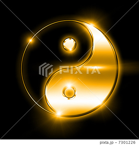 Symbol of yin and yang of the background. 7301226