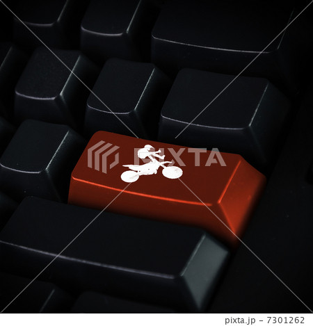 Computer keyboard and motosport symbol 7301262