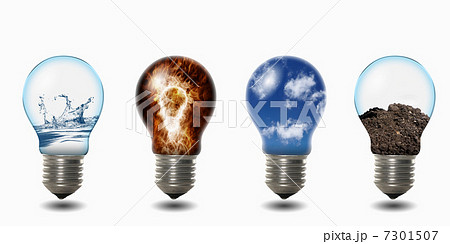 light bulb with four elements 7301507