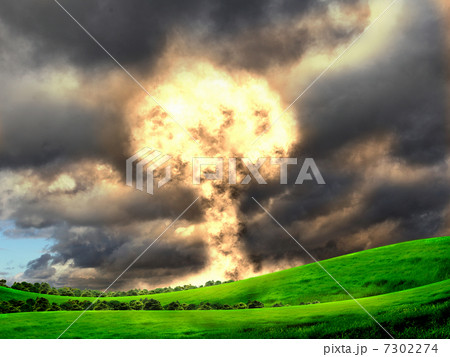 Nuclear explosion in an outdoor setting 7302274
