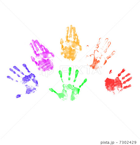 Handprints in different colors Handprints in different colors 7302429