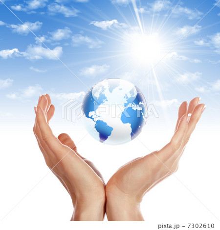 Hands and Earth. 7302610