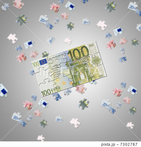 Puzzle of the euro banknotes 7302787