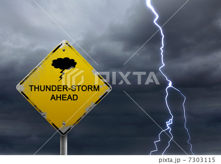 warning sign of bad weather ahead 7303115