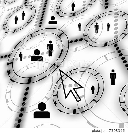 symbol of social network 7303346