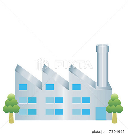 建物 工場のイラスト素材