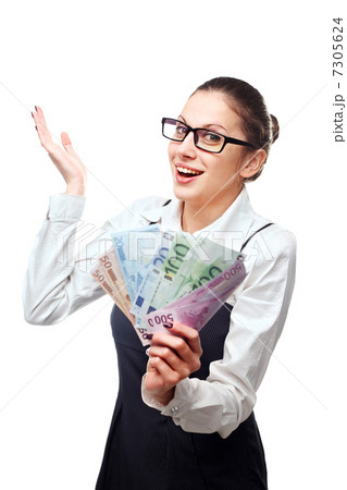 woman with money woman with money 7305624