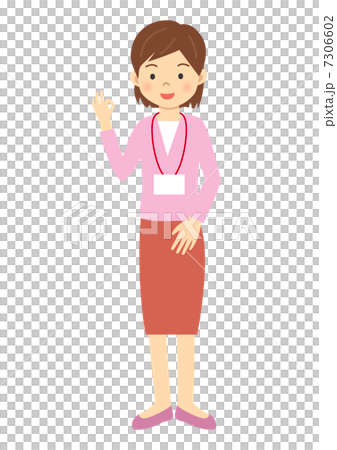 OKサインをするOL 7306602