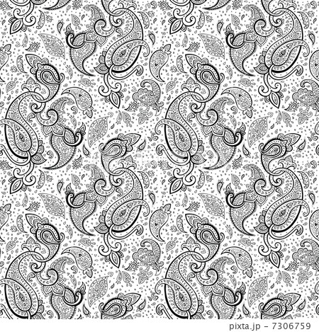 Hand Drawn Paisley ornament. 7306759