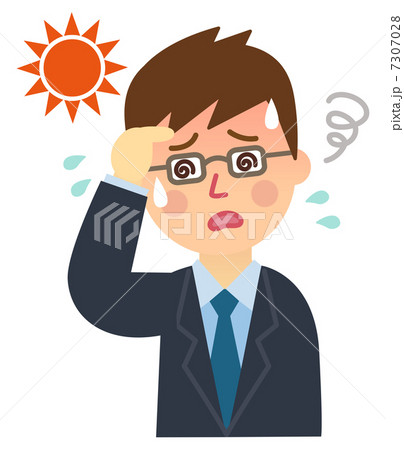 熱中症のサラリーマン 熱中症のサラリーマン 7307028