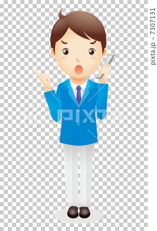 Business man (light blue) Illustration 7307131