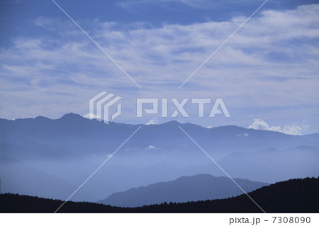 南アルプスの遠望 7308090