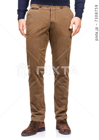 Fashion concept with trousers on white Fashion concept with trousers on white 7308759