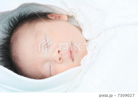 健やかに眠る赤ちゃん 7309027