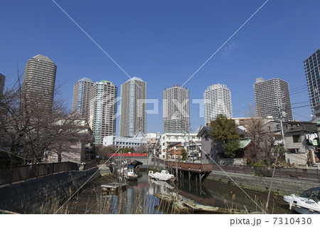 佃島と高層ビル 7310430