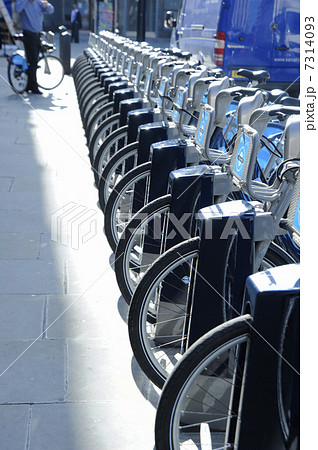 レンタサイクルの駐輪場 7314093