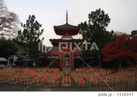大覚寺 心経宝塔 紅葉 大覚寺 心経宝塔 紅葉 7316347