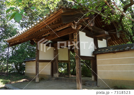 長岳寺　大門　 7318523