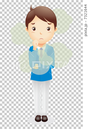 ビジネス男性（水色）イラスト 7321644
