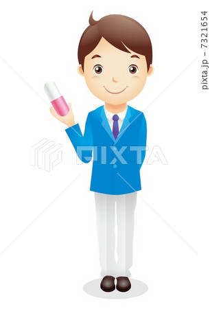 ビジネス男性(水色)イラスト ビジネス男性(水色)イラスト 7321654