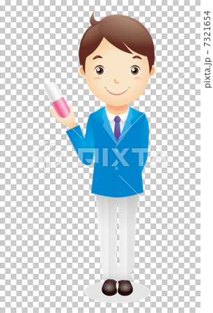 ビジネス男性(水色)イラスト ビジネス男性(水色)イラスト 7321654