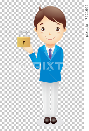 Business man (light blue) Illustration 7321663