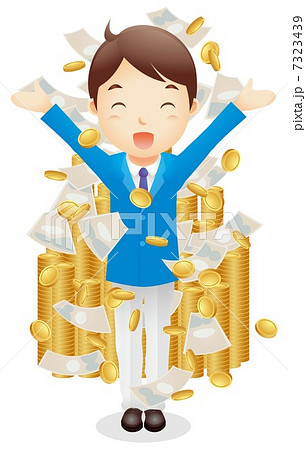 ビジネス男性（水色）イラスト 7323439