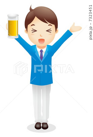 ビジネス男性（水色）イラスト 7323451