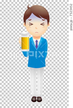 ビジネス男性（水色）イラスト 7323452