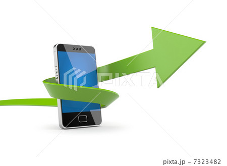 Mobile phone with arrow Mobile phone with arrow 7323482