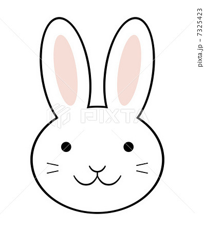 rabbit face outline