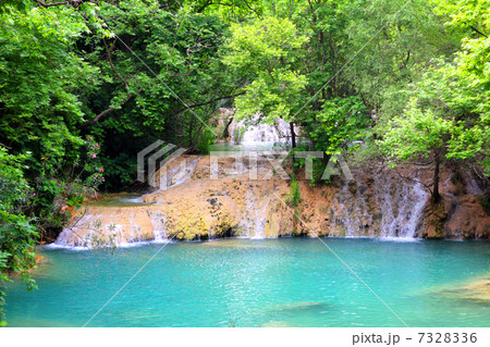 waterfall in forest waterfall in forest 7328336