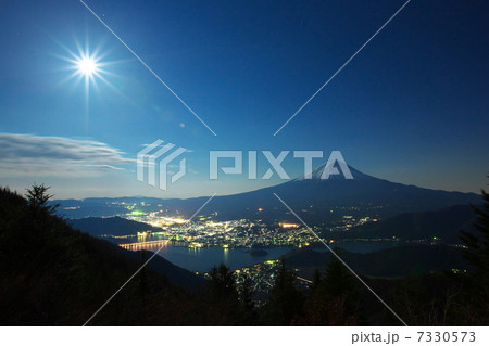 新道峠からの河口湖 7330573