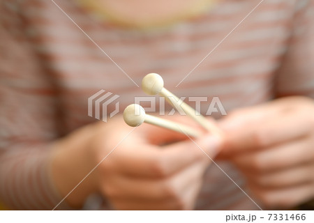 編み棒を持つ女性 編み棒を持つ女性 7331466