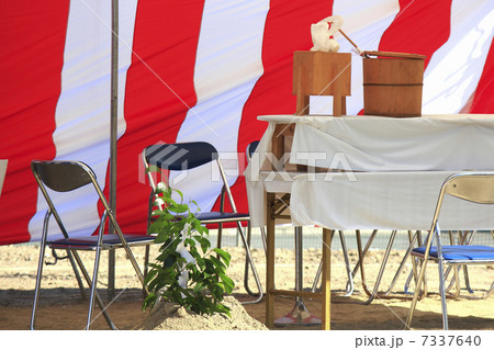 地鎮祭の仮設テント 7337640