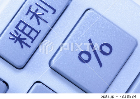 電卓のキーボードのアップ 7338834