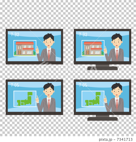 テレビ番組のイラスト素材