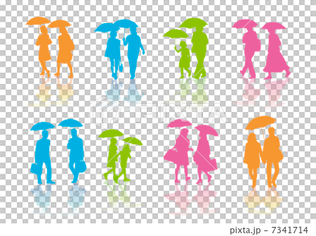 人物剪影(下雨天) 人物剪影(下雨天) 7341714