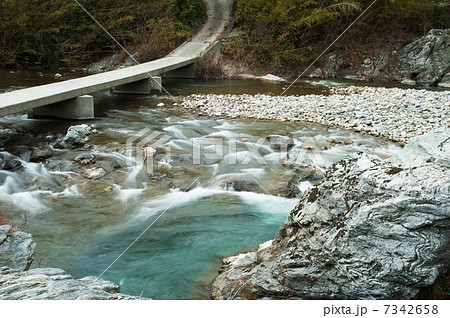 櫛田川と沈下橋 7342658