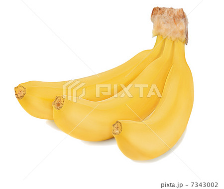Bunch of bananas isolated on white background. 7343002