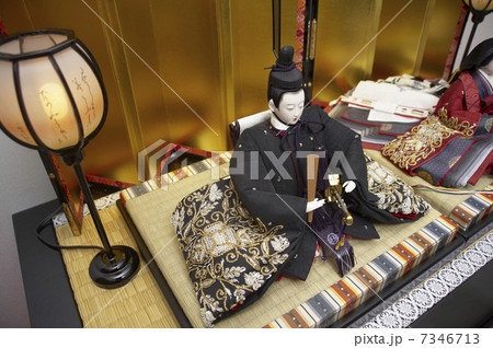 「ひな人形」男雛やや俯瞰から 7346713