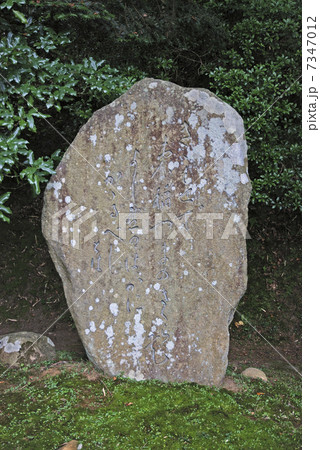 岩手県　平泉・中尊寺　西行歌碑 7347012
