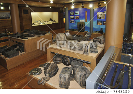 厳寒の江差・開陽丸　船内展示室 7348139