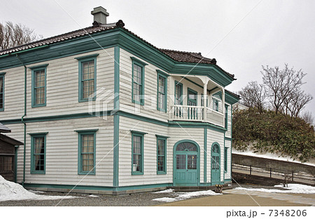 厳寒の江差・旧檜山爾志郡役所 7348206