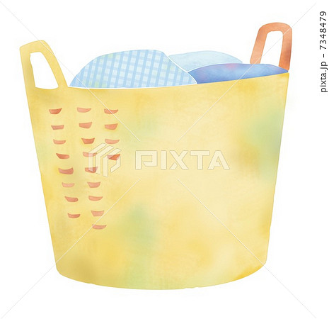 洗濯かごのイラストのイラスト素材 7348479 Pixta