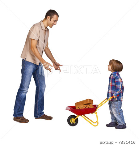 Father and son at work 7351416