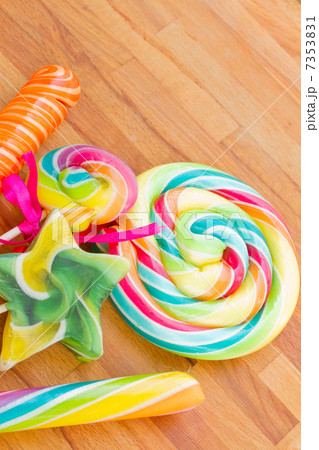 set of candies on table 7353831