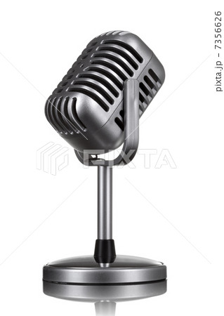Retro microphone isolated on white Retro microphone isolated on white 7356626